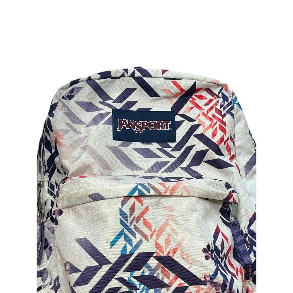 Jansport Superbreak Backpack Abstract Geometric Print Multicolor 42cm x 33cm x 2